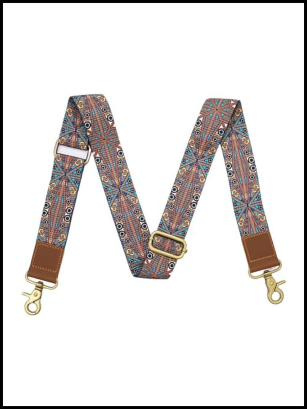 Bohemian Wide Shoulder Purse Strap Leather Adjustable Crossbody Replacement